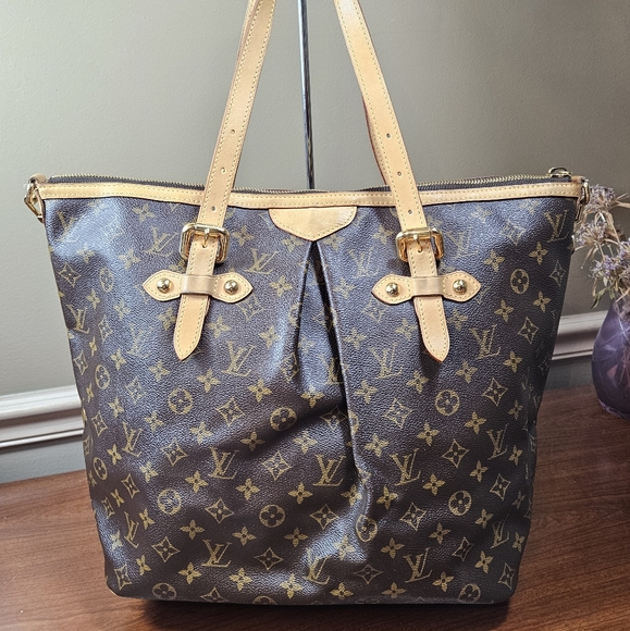 Auth Louis Vuitton Palermo Gm Large Size Monogram Brown Two Ways Shoulder Bag - Picture 2 of 13